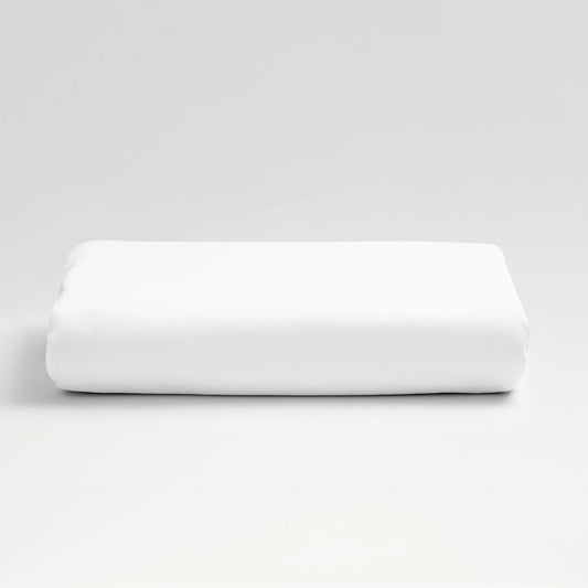 Bianca 400 Tc Sateen Plain Dyed Fitted Sheet White