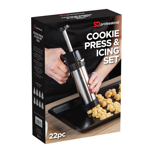 Cookie Press + Icing Set 22Pc