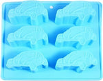 Fissman 6 Cups Cake Mold Cars - Silicone