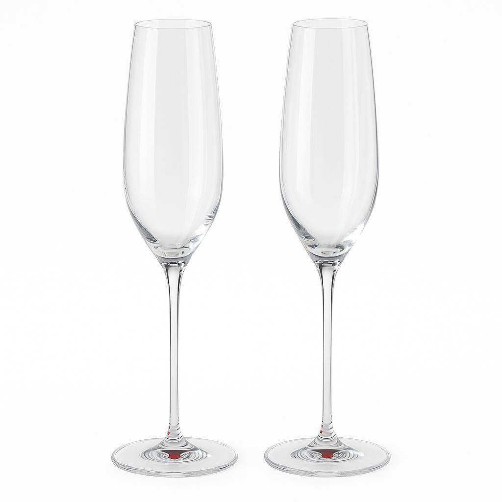 Fissman 2 Pcs Champaign Glasses Set - 220 Ml (Glass)