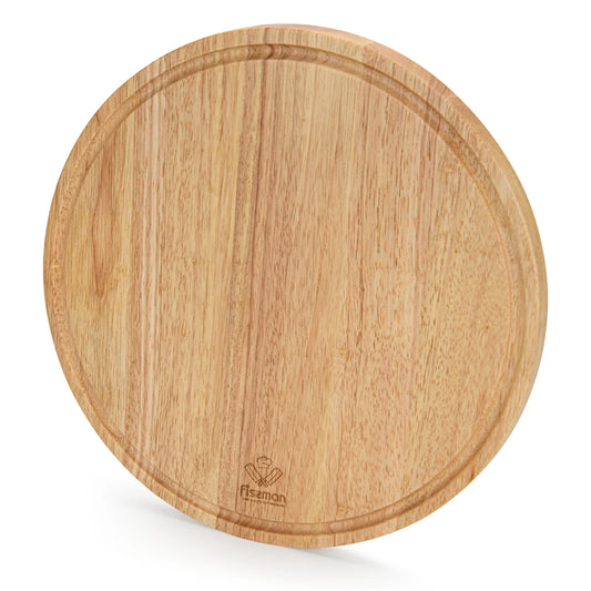 Fissman Cutting Board Round - Rubber Wood