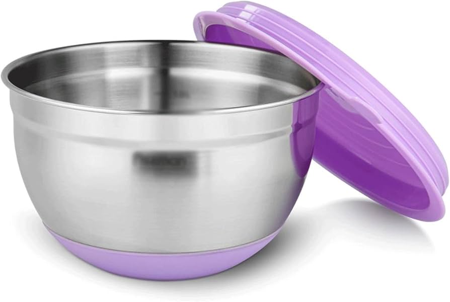 Fissman Mixing Bowl 16X10 Cm / 1.5 Ltr With Silicone Bottom