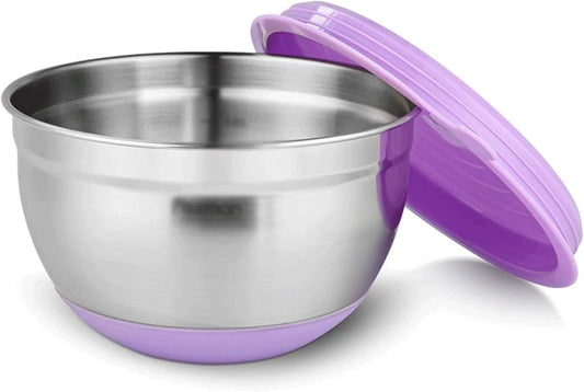 Fissman Mixing Bowl 16X10 Cm / 1.5 Ltr With Silicone Bottom