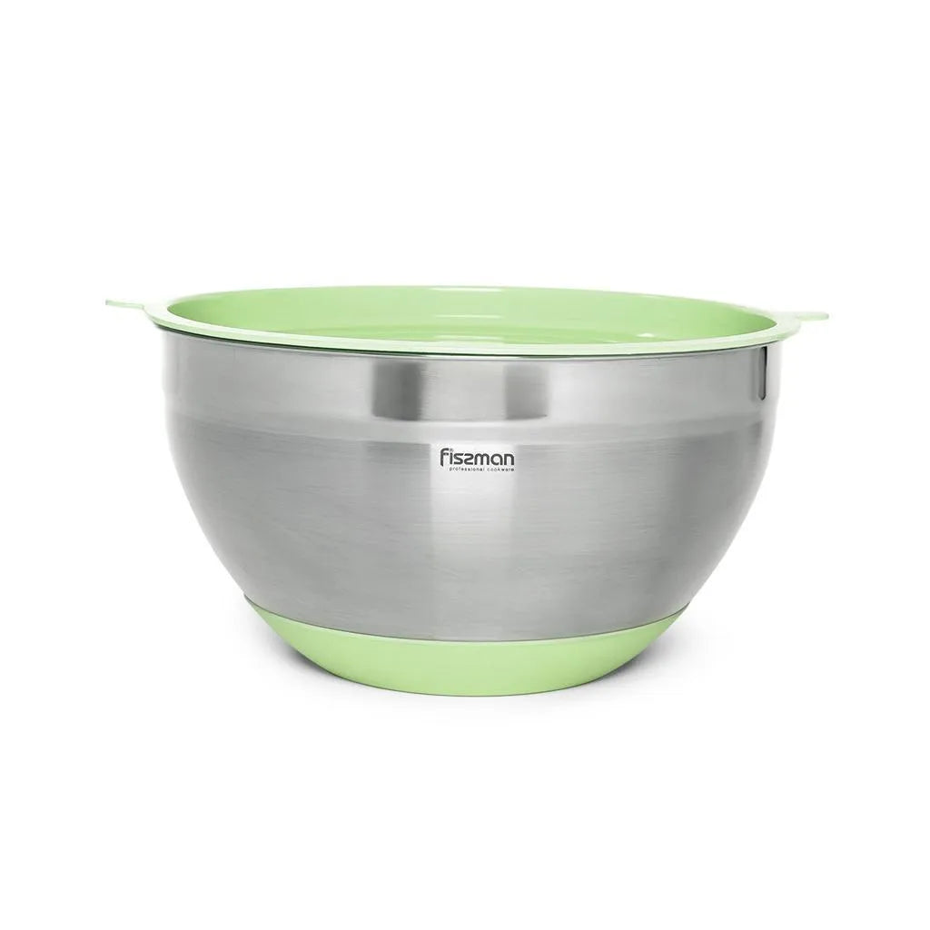 Fissman Mixing Bowl 16X10 Cm / 1.5 Ltr With Silicone Bottom