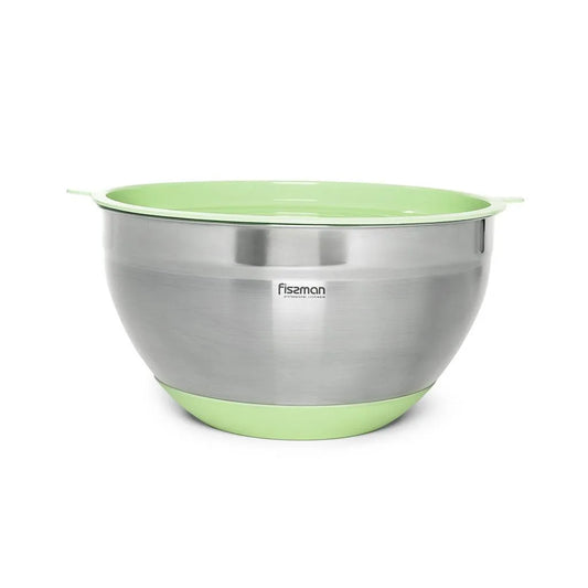 Fissman Mixing Bowl 16X10 Cm / 1.5 Ltr With Silicone Bottom