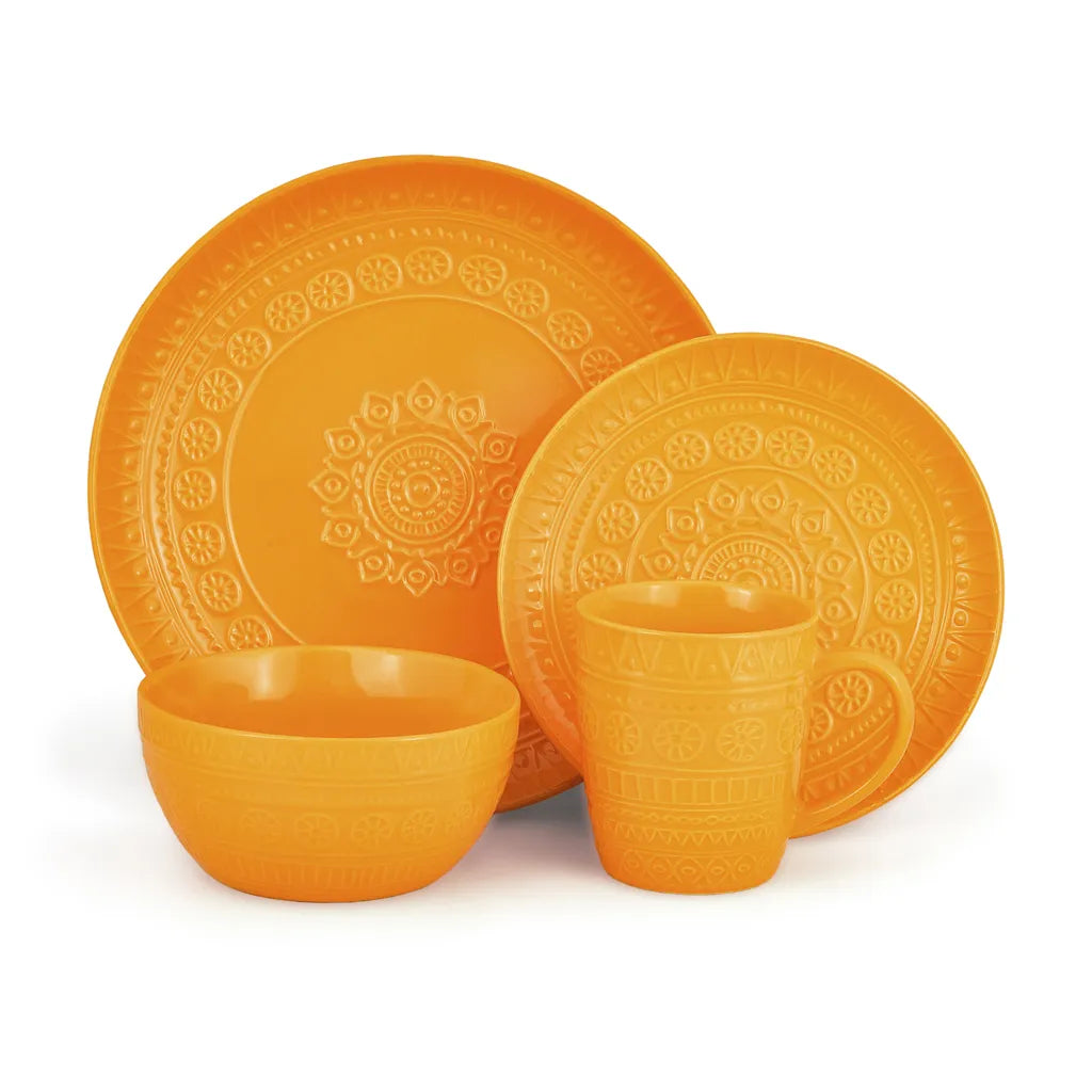 Fissman Set 16 Pcs Motif Yellow - Ceramic