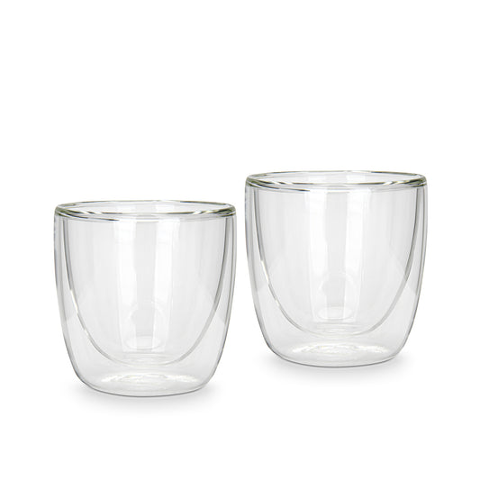 Fissman Set Of 2 Double Wall Glasses 100 Ml - Borosilicate Glass