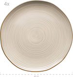 Fissman Set Of 2 Plates Firmina Beige 26 Cm - New Bone China