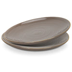 Fissman Set Of 2 Plates Firmina Brown - New Bone China
