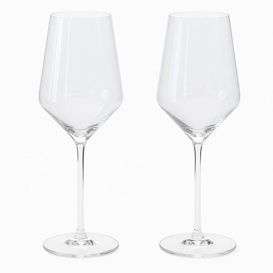 Fissman 2 Pcs White Wine Glasses Set - 400 Ml  (Glass)