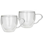 Fissman Double Wall Borosilicate Glass Cup - 90 ml - 2pcs