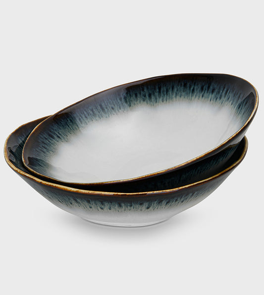 Fissman Set Of 2 Deep Plates Galactica 20 Cm - Porcelain