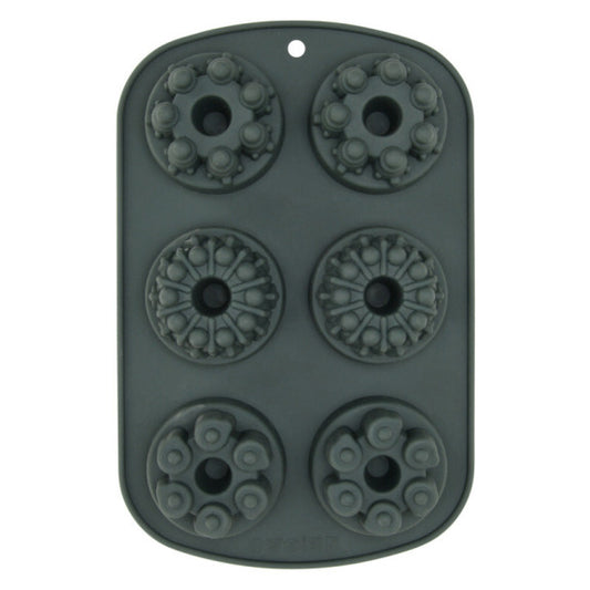 Fissman 6 Cups Cake Mold 25.5X17X3.5 Cm - Silicone