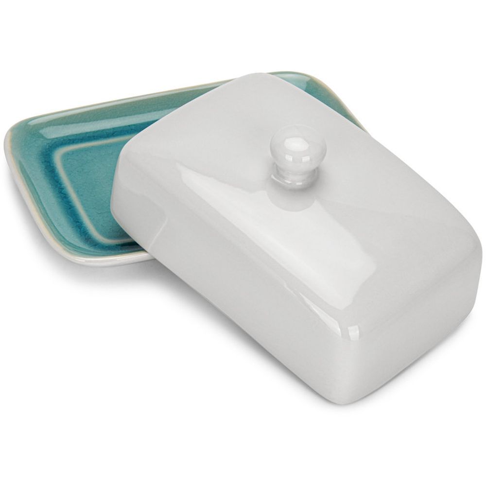 Fissman Butter Dish Celine Ceramic - Azure