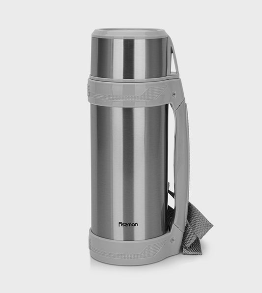 Fissman Double Wall Vacuum Bottle 1500 Ml - Stainless Steel
