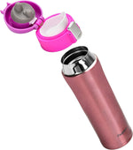 Fissman Double Wall Vacuum Travel Mug 450 Ml Pink - Stainless Steel