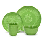 Fissman Set 16 Pcs Motif Green - Ceramic