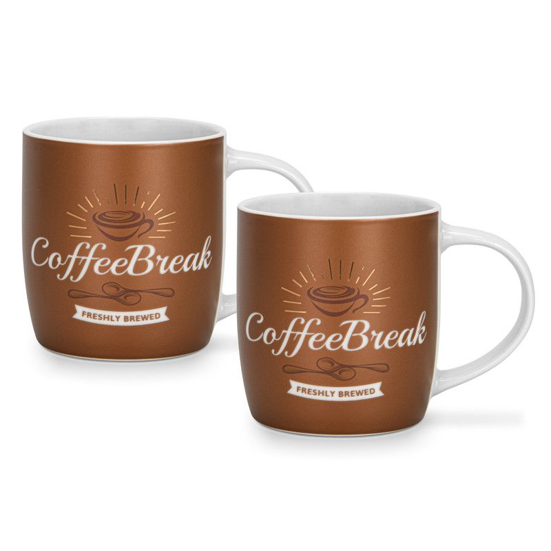 Fissman Set Of 2 Mugs Coffee Break - 310 Ml