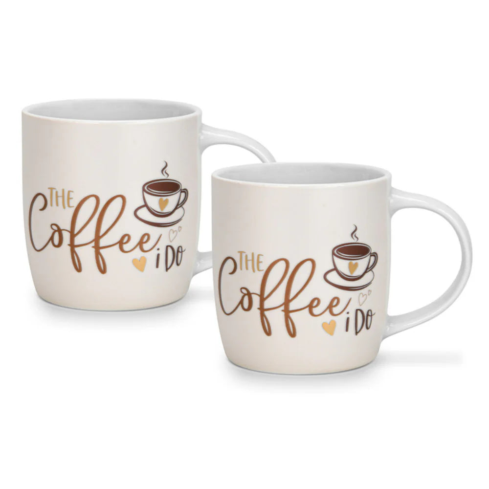 Fissman Set Of 2 Mugs The Coffee I Do - 310 Ml