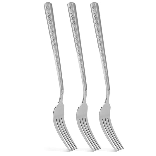 Fissman Set Of 3 Dinner Forks Flor Series 20Cm - Stainless Steel