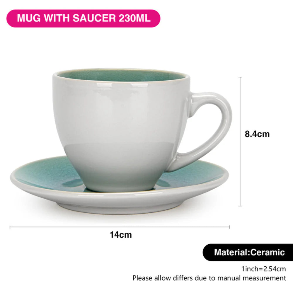 Fissman Tea Couple Celine Ceramic - Azure