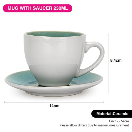 Fissman Tea Couple Celine Ceramic - Azure