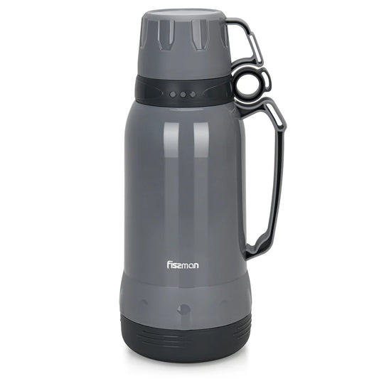 Fissman Vacuum Bottle 1800 Ml Dark Grey (Plastic Case With Cup)