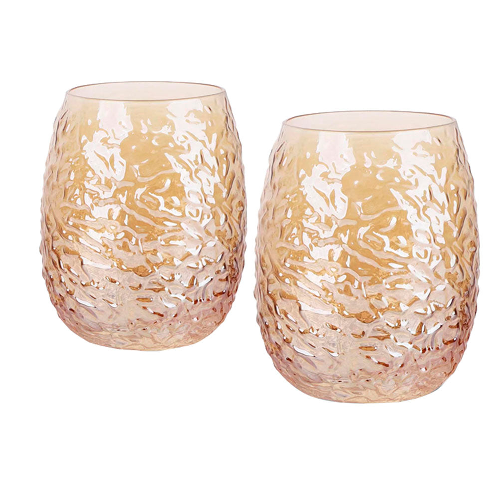 Fissman Solid Glass Tumbler Set 2Pcs - 360 Ml