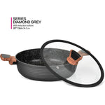 Fissman Shallow Casserole Diamond With Glass Lid