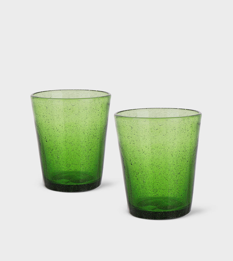 Fissman Tumbler Glass Set 2Pcs 330Ml - Solid Glass