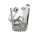 Karat Glass Ice Bucket With Plastic Tongs