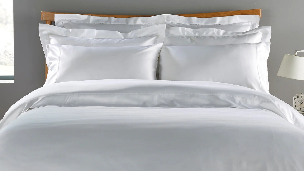 Lo Hotel Linen 500 Tc Plain King Duvet Cover Set