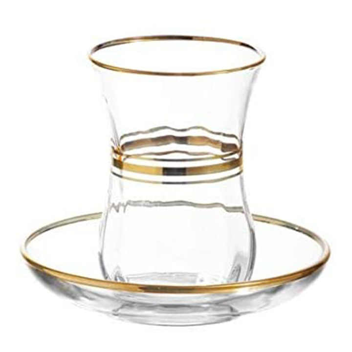 Maestro Tea Tumbler Cups With Plates Set
