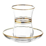 Maestro Tea Tumbler Cups With Plates Set