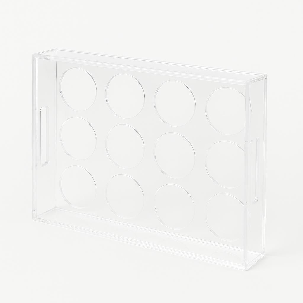 Plexi Tray With Can Holder