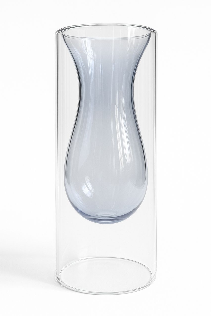 Urban Blue Vase 20.5X9Cm