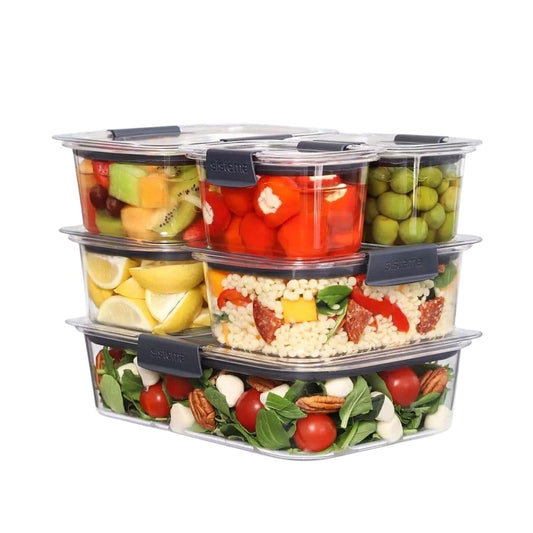 Sistema Brilliance 14 Piece Food Storage Containers & Lids Housewarming Set